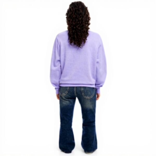 Sweatshirt Desigual Femme Coton Logo Strass 25SWSK16