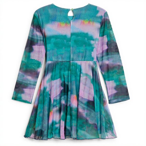 Robe fille Desigual imprimé Arty manches longues bleu