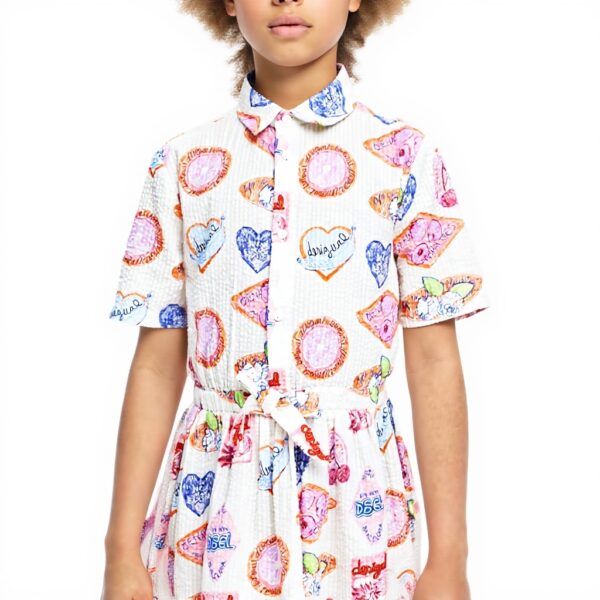 Robe fille Desigual imprimé Arty manches courtes