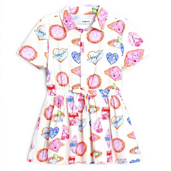 Robe fille Desigual imprimé Arty manches courtes