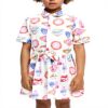 Robe fille Desigual imprimé Arty manches courtes