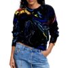Sweatshirt Desigual Femme Imprimé Arty Coupe Regular