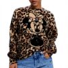 Sweatshirt Desigual Femme Imprimé Animal Col Rond