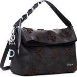 Sac bandoulière Desigual uni poche intérieure-0