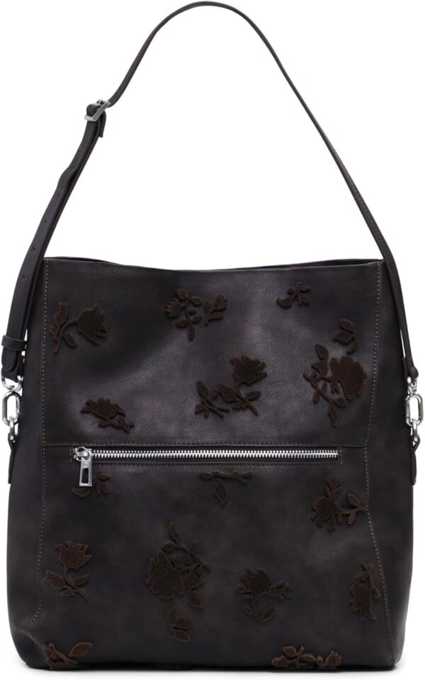 Sac bandoulière Desigual uni poche intérieure-1