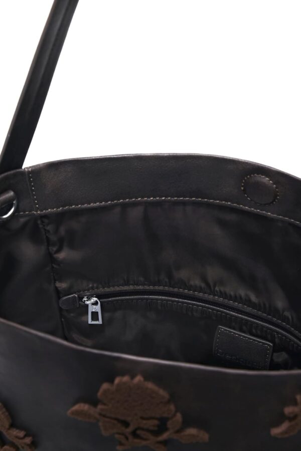 Sac bandoulière Desigual uni poche intérieure-3