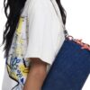 Sacs bandoulière femme Desigual Borsa Donna Bleu Uni-4