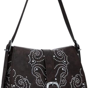 Sac bandoulière femme Desigual marron poche zippée réglable-0