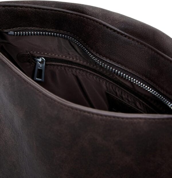 Sac bandoulière femme Desigual marron poche zippée réglable-3