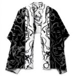 Écharpe Desigual Femme Polyester Recyclé Imprimé Visages