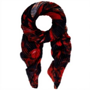 Écharpe Desigual Red Revolution Foulard Noir Femme Mode