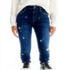 Pantalon décontracté Desigual Denim Bruselas Femme Bleu