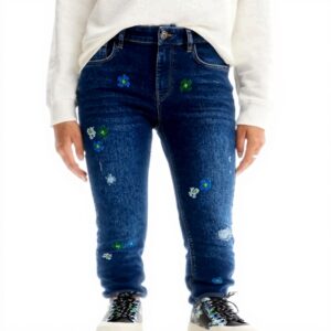 Pantalon décontracté Desigual Denim Bruselas Femme Bleu