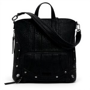 Sac à dos femme Desigual mini broderie patch cuir PU