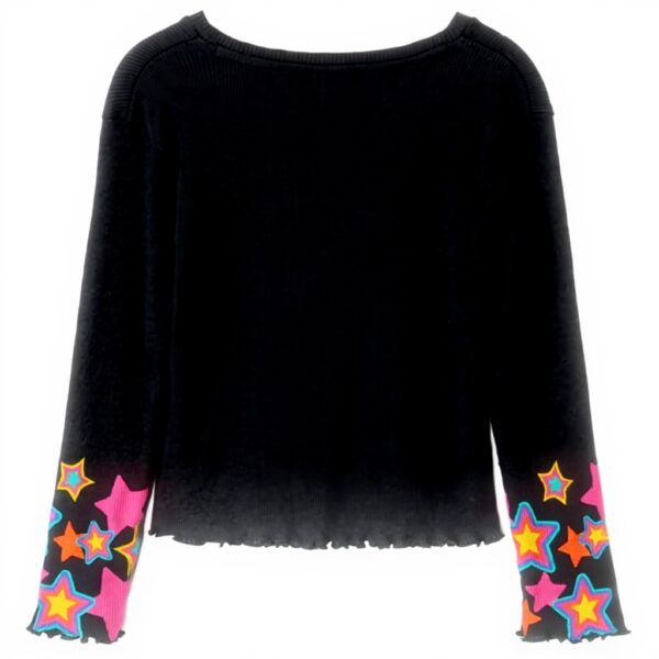 T-shirt manches longues fille Desigual noir tricot 12 ans