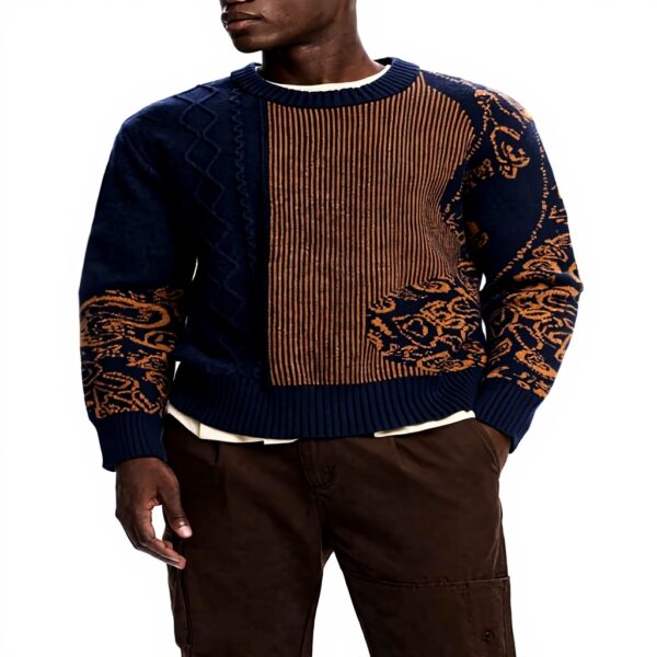 Sweatshirt Desigual Homme Paisley Bleu Survêtement