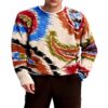 Sweatshirt homme Desigual Paisley marron confortable