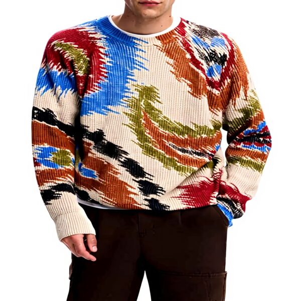 Sweatshirt homme Desigual Paisley marron confortable