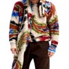 Sweatshirt homme Desigual Paisley marron confortable