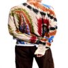 Sweatshirt homme Desigual Paisley marron confortable