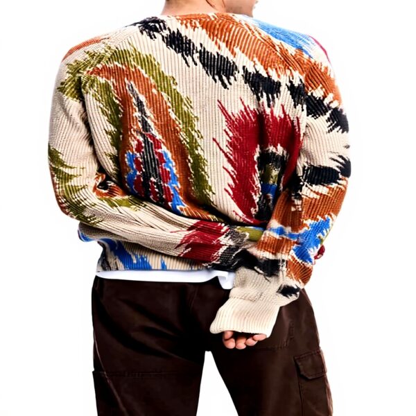 Sweatshirt homme Desigual Paisley marron confortable