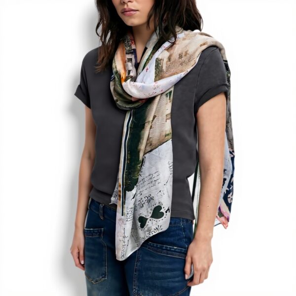 Foulard Desigual Juliett Rectangle Tutti Fruti écharpe femme