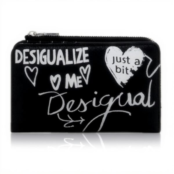 Portefeuille Desigual Mone Seshat Emma 2.0 Noir Cuir RFID