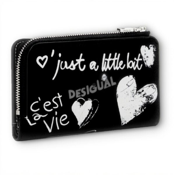 Portefeuille Desigual Mone Seshat Emma 2.0 Noir Cuir RFID