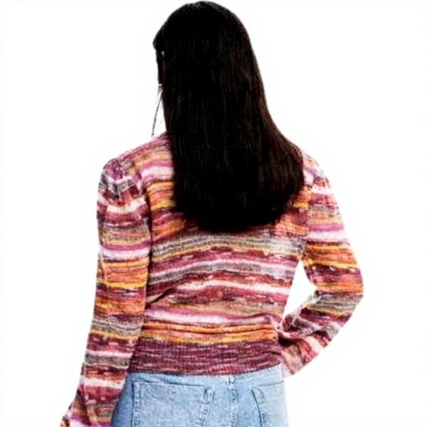 Desigual Pull Femme Tricot Fin Confortable Taille Rouge