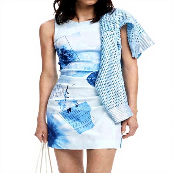 Robe décontractée Desigual Femme Imprimé Arty Coupe Slim