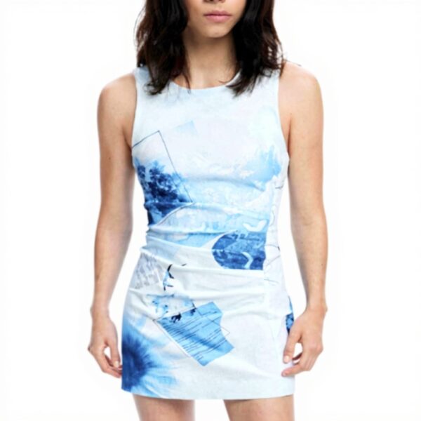 Robe décontractée Desigual Femme Imprimé Arty Coupe Slim