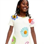 Robe fille Desigual floral manches courtes bébé 0-24m