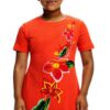 Robe fille Desigual imprimé floral coupe regular manches