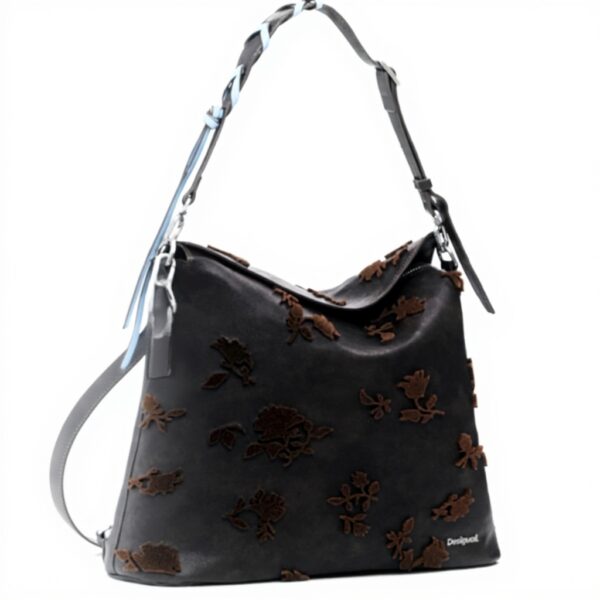 Sac à dos Desigual Jersey 2.0 Stencil Flocado Mini Chocolat