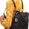 Sac à dos Desigual Jersey 2.0 Stencil Flocado Mini Chocolat-4