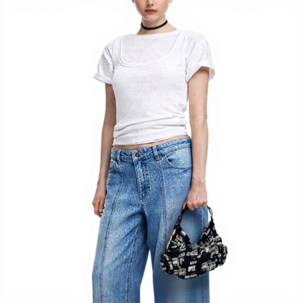 Sac bandoulière Desigual Arica Noir Matière recyclée