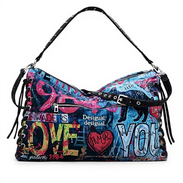 Desigual sac bandoulière Leiria Pizzicato coloré femme