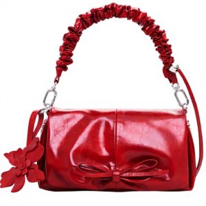 Desigual sac bandoulière rouge nœud décoratif femme