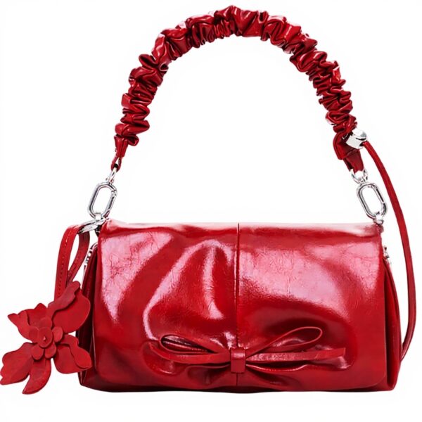 Desigual sac bandoulière rouge nœud décoratif femme