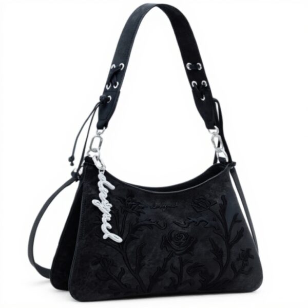 Sac porté épaule Desigual Romeo Floral Manaos 2.0 Noir