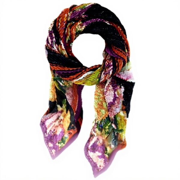 Écharpe Desigual imprimé floral plissé femme accessoire mode