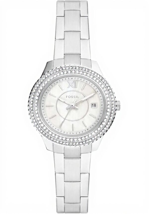 Fossil Montre Femme Stella Acier Inoxydable Or Rose 30mm