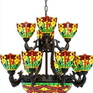 Lustre Makenier 17 ampoules bronze design suspendu salon-0