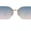 Lunettes Tiffany Co Femme Light Brown Blue Shaded Garantie-4