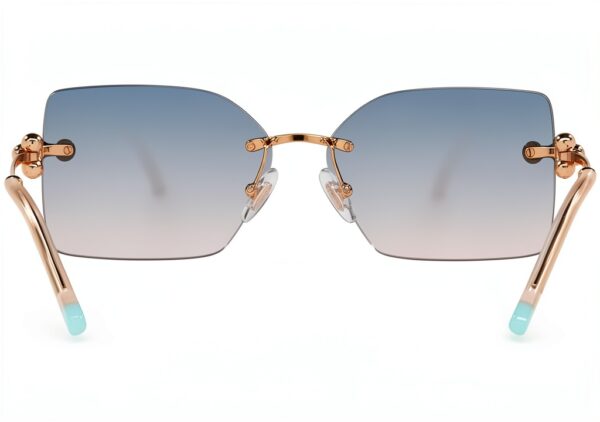 Lunettes Tiffany Co Femme Light Brown Blue Shaded Garantie-4