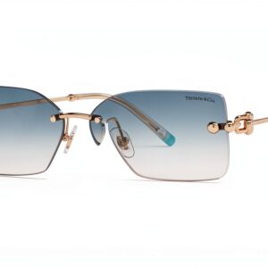 Lunettes Tiffany Co Femme Light Brown Blue Shaded Garantie-0