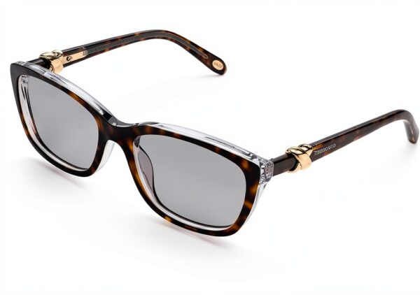Lunettes Tiffany Femme Havana Transparent Cadre Bleu Optique-0
