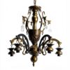 Lustre Tiffany Makenier Métal Verre 5 Ampoules Intérieur-5