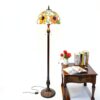 Lampe Tiffany vitrail artisanal design classique éclairage-4