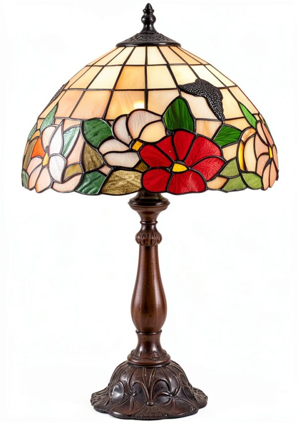 Lampe Tiffanye verre taché 12 pouces YWYU main salon chambre